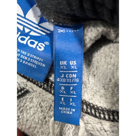 Adidas Mens Black/Grey XL Sweatpants With Drawstring Waist & Elastic Cuffs - Picture 4 of 13